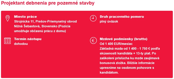 PERI – Voľná pracovná pozícia & Spolupráca