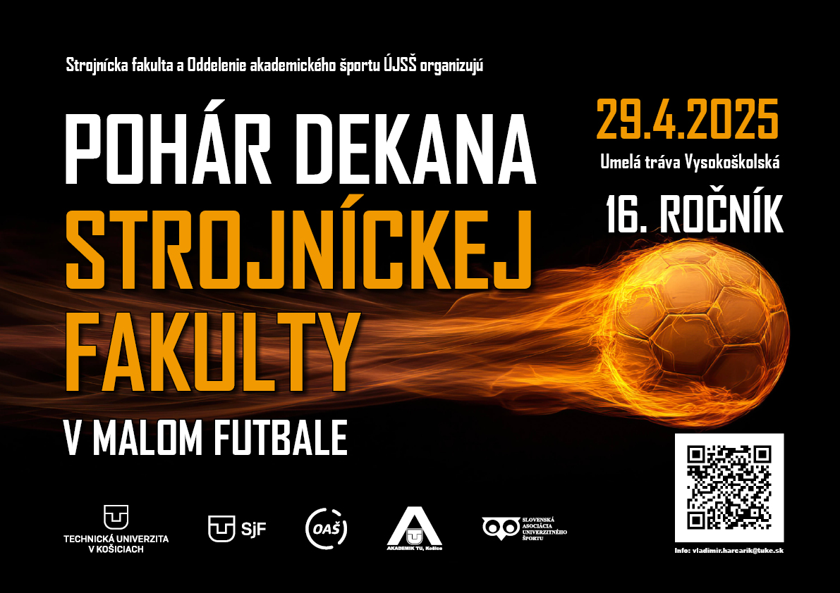 Pohár dekana Strojníckej fakulty 2025 - 29.4.2025