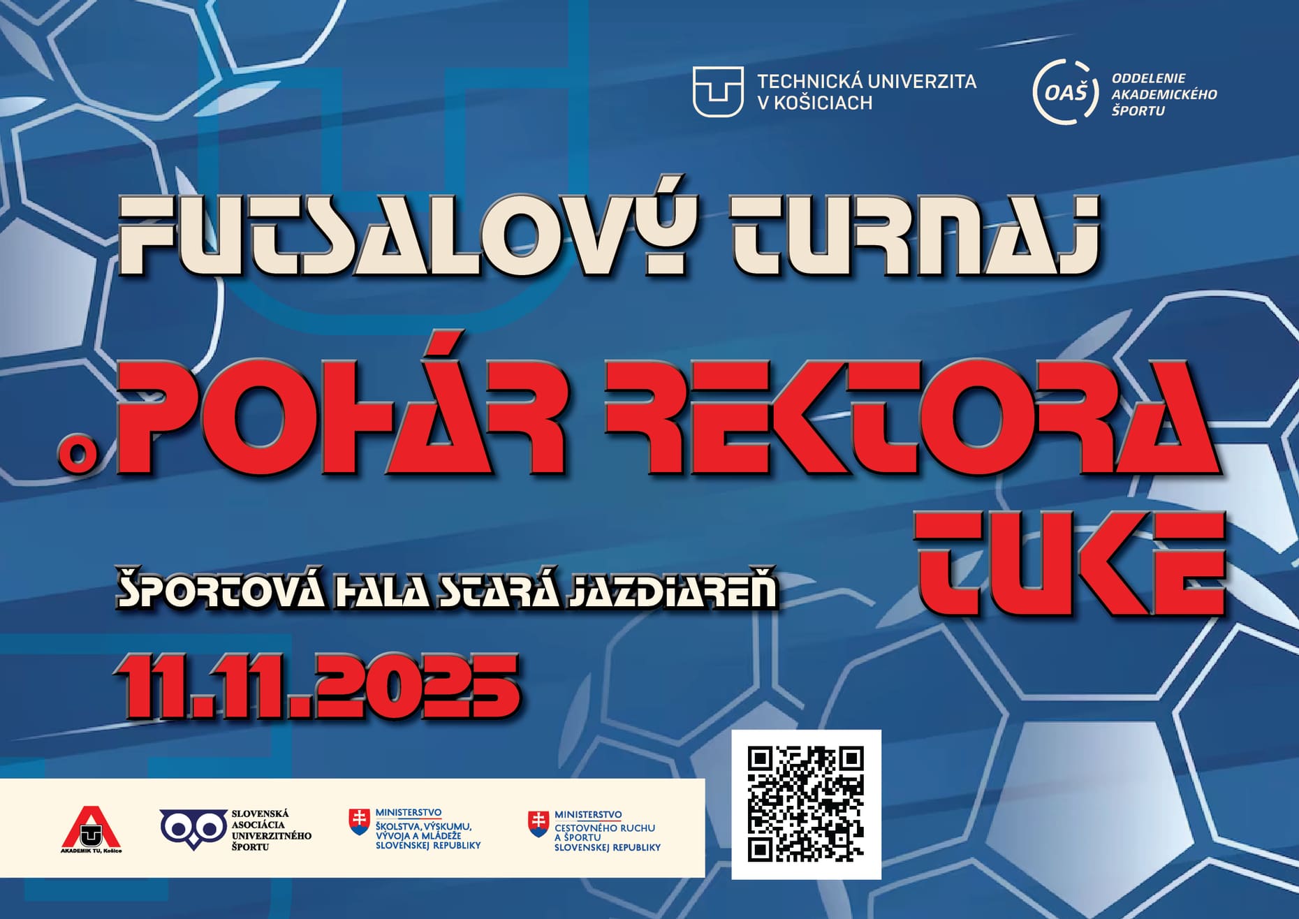 Pohár rektora TUKE vo futsale 2025 – 11.11.2025